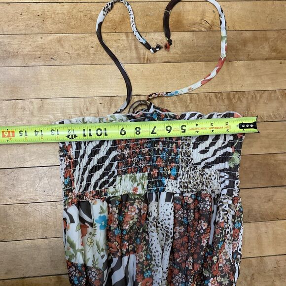 Grass Collection Dress Women’s Size Medium Off Shoulder Maxi Fit N Flare Floral - Picture 2 of 12